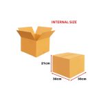 Brown Die Cut Gift Packaging Box 30 × 30 × 21 cm